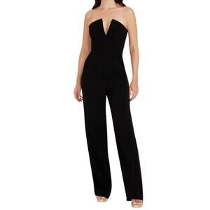Dress the Population jumpsuit Fernanda strapless black size Small S